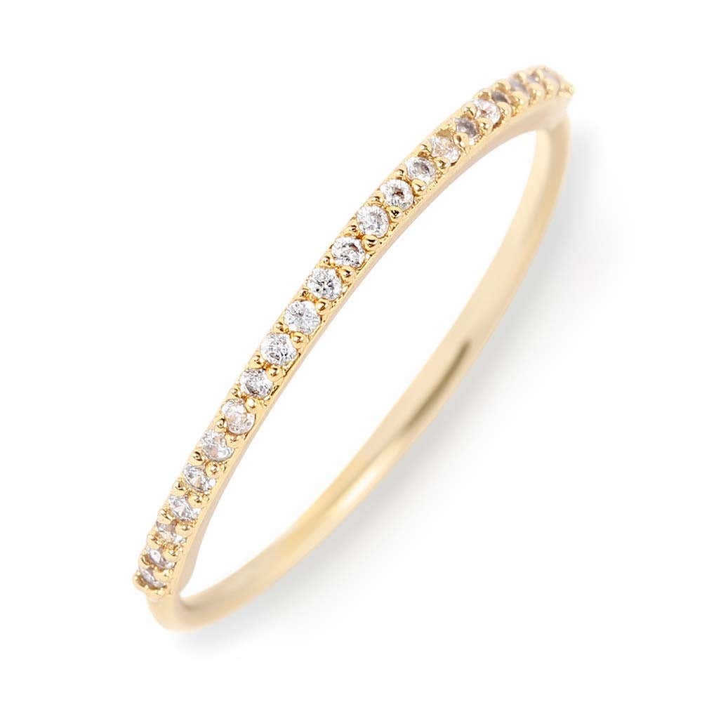 Gorjana Shimmer Bar Ring in Gold